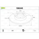 VALEO Bremsscheibe 186245