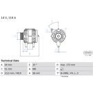 Lichtmaschine HYUNDAI 0 986 083 520