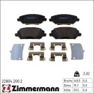 ZIMMERMANN Bremsbelagsatz, Scheibenbremse 22804.200.2