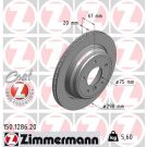 ZIMMERMANN Bremsscheibe 150.1286.20 Coat Z