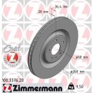 ZIMMERMANN Bremsscheibe 100.3376.20 Coat Z