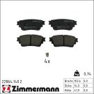ZIMMERMANN Bremsbelagsatz, Scheibenbremse 22864.140.2