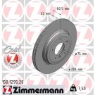 ZIMMERMANN Bremsscheibe 150.1295.20 Coat Z
