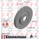 ZIMMERMANN Bremsscheibe 200.2544.20 Coat Z