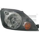 Scheinwerfer R H4 +LWR +MOT CHROM/SCHWARZ FORD FIESTA V 10,05-8,08 BINKER GELB 2735,513,3