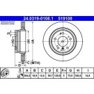 Bremsscheibe Bmw T. 3 (E46) 98-07 Power Disc PowerDisc 24.0319-0108.1