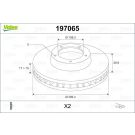 VALEO Bremsscheibe 197065