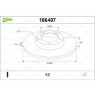 VALEO Bremsscheibe 186487