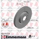 ZIMMERMANN Bremsscheibe 250.1353.20 Coat Z