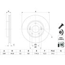BOSCH Bremsscheibe 0 986 479 H67