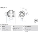 Lichtmaschine DACIA 0 986 083 200
