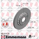 ZIMMERMANN Bremsscheibe 100.3311.20 Coat Z