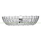 KÜHLERGRILL SCHWARZ/CHROM LED-SW 4861,403,2
