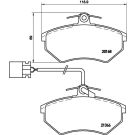 BREMBO Bremsklötze VA P 85 034
