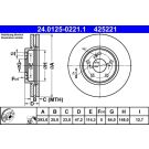 Bremsscheibe 24.0125-0221.1
