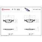 BREMBO Bremsklötze HA P 71 003