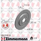 ZIMMERMANN Bremsscheibe 590.2595.20 Coat Z