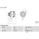 Lichtmaschine LEXUS IS 99 0 986 084 390