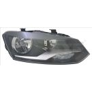 Scheinwerfer R H7/H7 +LWR +MOT SCHWARZ/CHROM VW POLO 6,09-4,14 7267,507,1