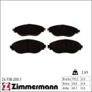 ZIMMERMANN Bremsbelagsatz, Scheibenbremse 24738.200.1