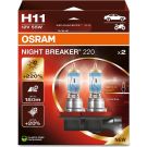OSRAM H11 12V 55W PGJ19-2 NIGHT BREAKER® 220 +220% 2 St 64211NB220-2HB