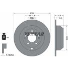 Bremsscheibe Kia T. Sorento 09-/Hyundaj Santa Fe 12 PRO 92223403