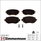 ZIMMERMANN Bremsbelagsatz, Scheibenbremse 22610.180.1