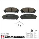 ZIMMERMANN Bremsbelagsatz, Scheibenbremse 26448.175.2