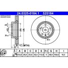 Bremsscheibe Audi S. A4/A5 07- Power Disc 24.0325-0184.1 Bremsscheibe Audi S. A4/A5 07- Power Disc 24.0325-0184.1