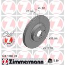 ZIMMERMANN Bremsscheibe 370.3080.20 Coat Z