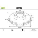 VALEO Bremsscheibe 186582