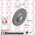 ZIMMERMANN Bremsscheibe 530.2457.20 Coat Z