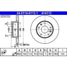 Bremsscheibe Land Rover P. Freelander 1.8-2.5 4X4 98-06 24.0114-0113.1