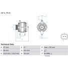 Lichtmaschine RENAULT,OPEL 0 986 042 191