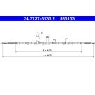 ATE Handbremsseil Seilzug Festellbremse 24.3727-3133.2