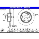 Bremsscheibe Honda T. Accord 2.0-2.4 03-08 24.0110-0321.1