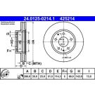 Bremsscheibe 24.0125-0214.1