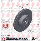 ZIMMERMANN Bremsscheibe 400.3607.20 Coat Z