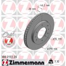 ZIMMERMANN Bremsscheibe 380.2172.20 Coat Z
