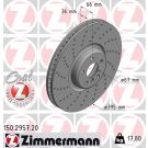 ZIMMERMANN Bremsscheibe 150.2957.20 Coat Z