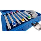 Satz Bremsenentlüfterschlüssel 7-8-9-10-11-12 mm, 7-Teilig. Mit Ventil OK-02.0428