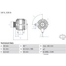 Lichtmaschine RENAULT Scenic 0 986 080 800