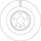 Bremsscheibe TRW SINGLE DF6343S