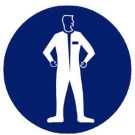 Aufkleber Schutzkleidung rund 20cm 31364 Aufkleber Schutzkleidung rund 20cm 31364