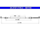 ATE Handbremsseil Seilzug Festellbremse 24.3727-1745.2