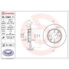 BREMBO Bremsscheibe 08.E888.11 PRIME LINE - UV Coated