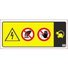 Warntafel für Absperrkette 30 cm 31366 Warntafel für Absperrkette 30 cm 31366