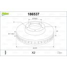 VALEO Bremsscheibe 186537