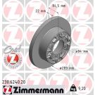 ZIMMERMANN Bremsscheibe 230.6240.20 Coat Z