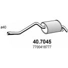 Endschalldämpfer RENAULT Clio 98 40.7045